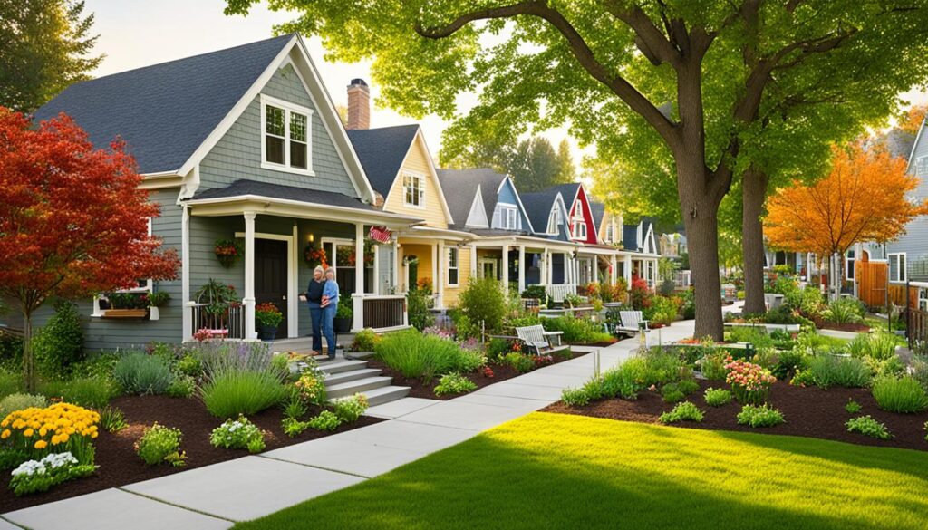 Community living in small house neighborhoods Community living in small house neighborhoods