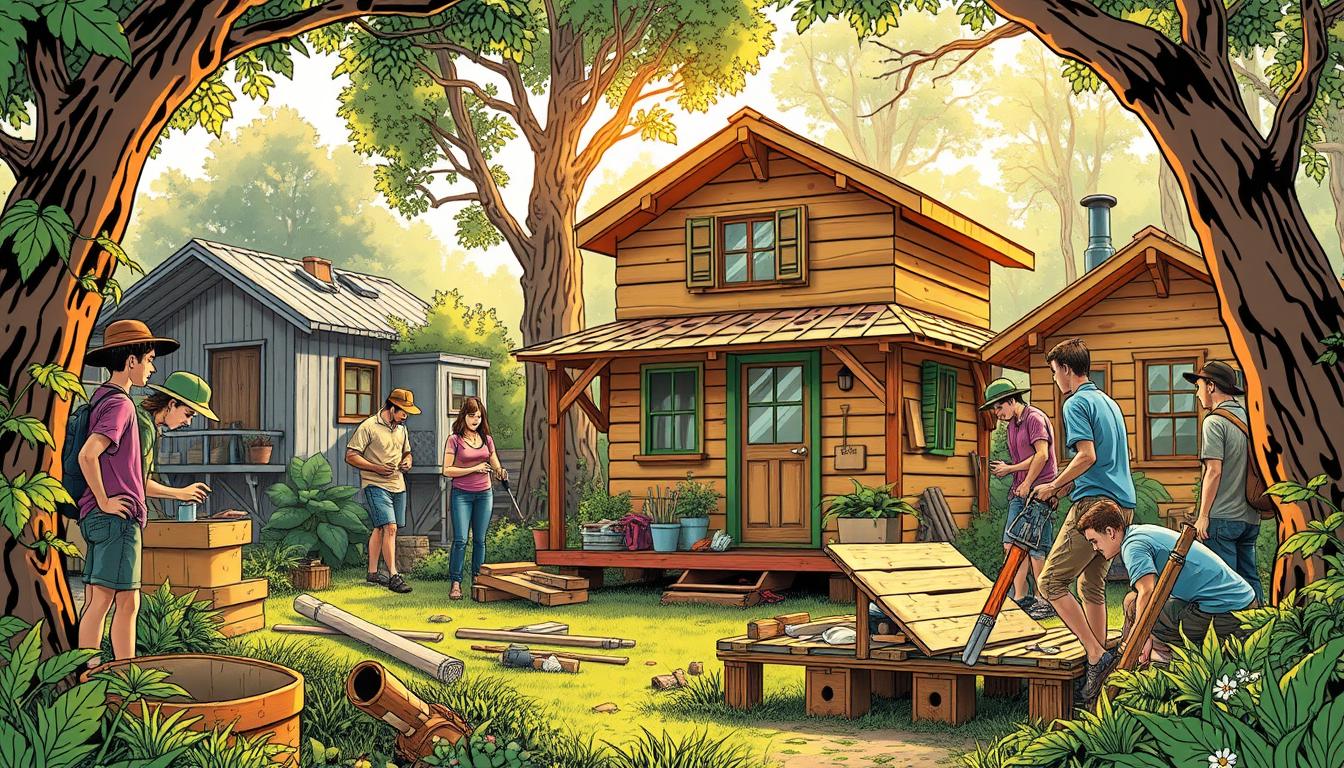 building small houses for the homeless